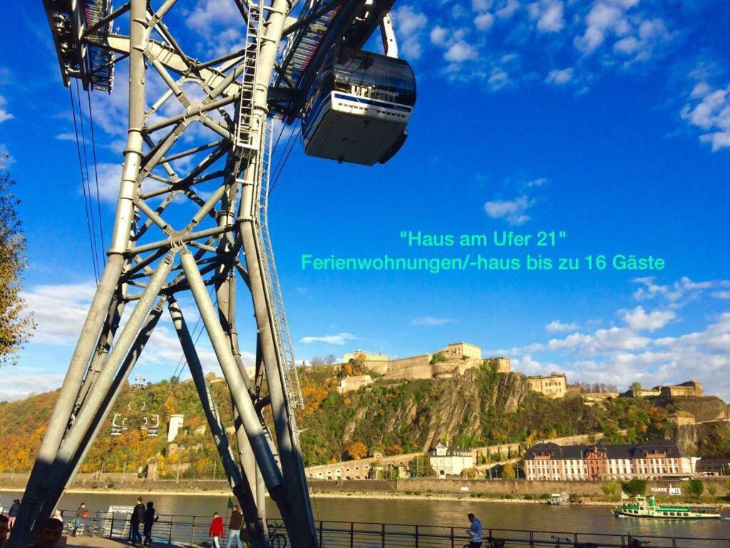 Haus Am Ufer Mit Rheinpanoramablick Lejlighed Koblenz  Eksteriør billede