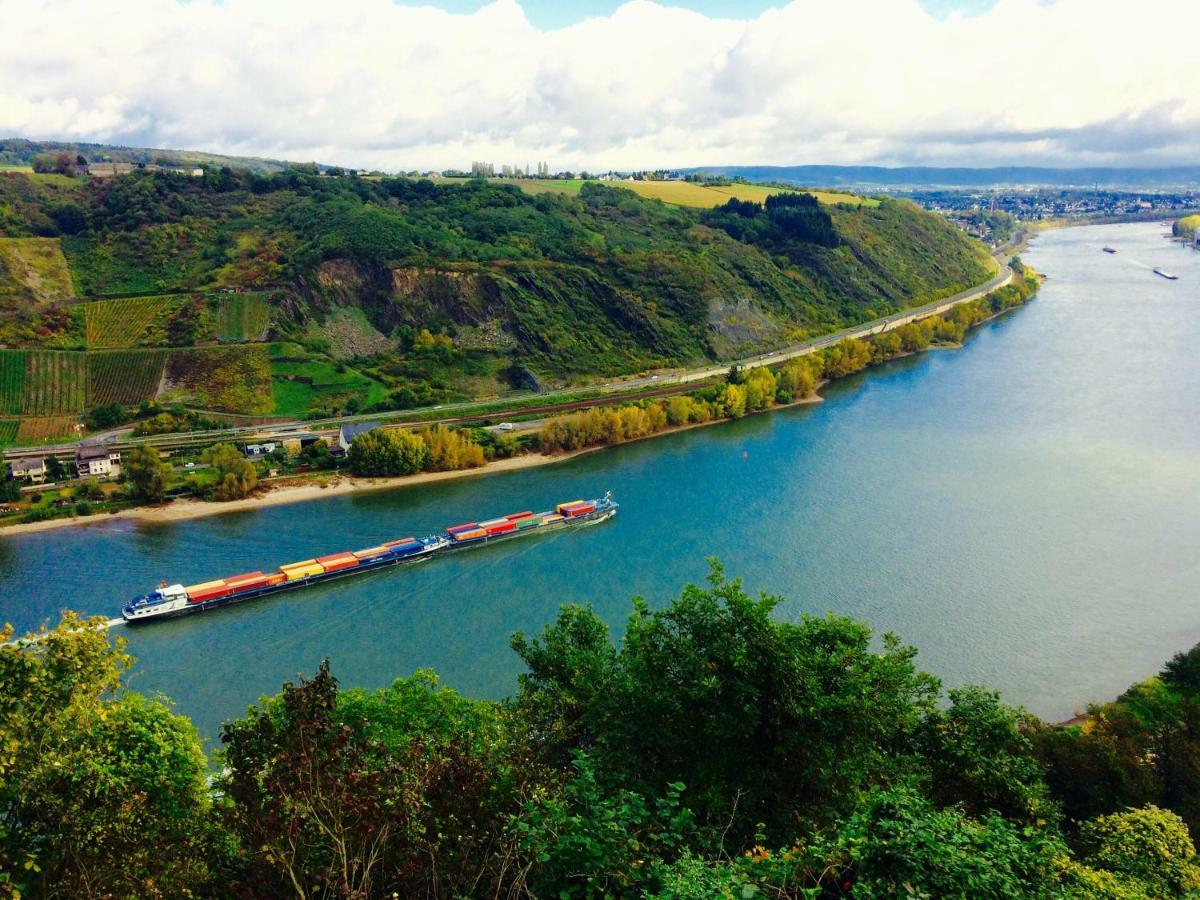Haus Am Ufer Mit Rheinpanoramablick Lejlighed Koblenz  Eksteriør billede